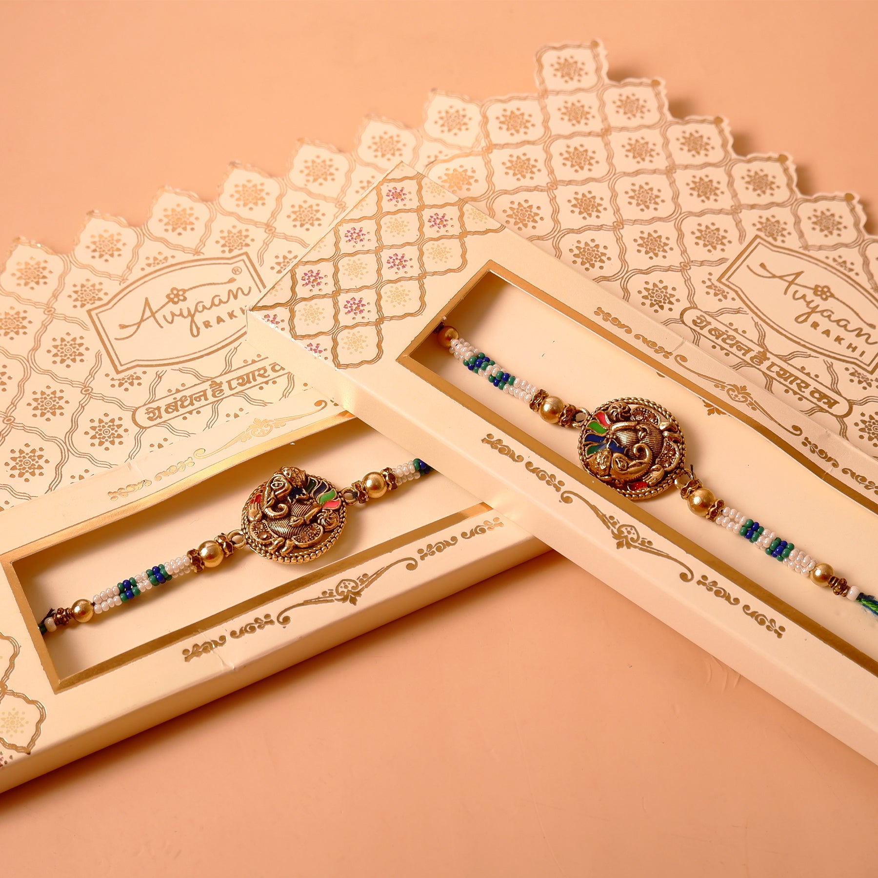 Shree Ganesha Premium Rakhi Pack of 2