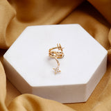 Celest Golden Earcuffs