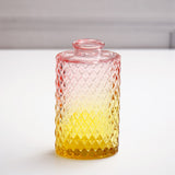 Pink Blossoms in Crystal Vase