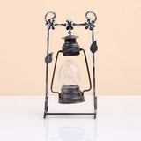 Antique Lantern with Glass Jar Light