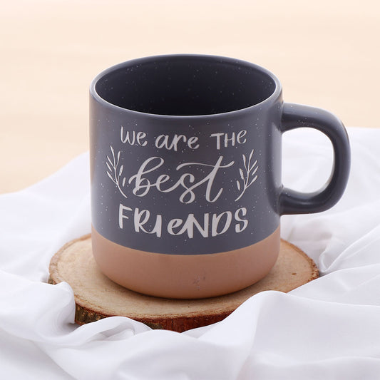 True Best Friends Quoted Cork Base Grey Mug