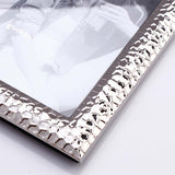 Textured Border Silver Plated Photo Frame