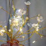 Blue and White Accents Cherry Blossom Vase