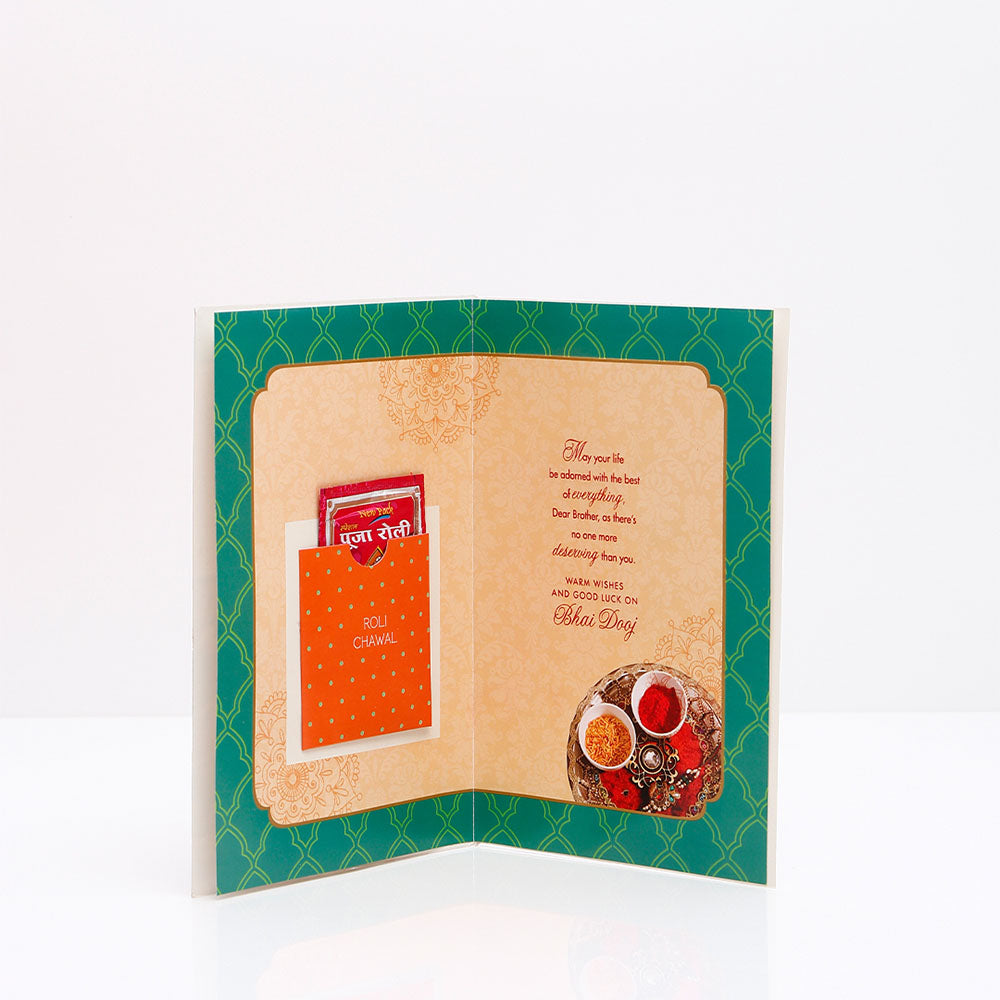Warm Wishes Bhai Dooj Greeting Card