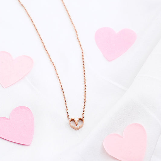 Forever Heart Golden Chain Pendant