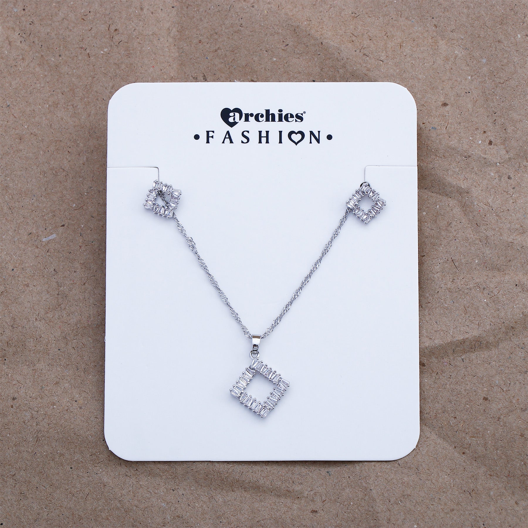 Sparkle Pendant with Earring Set