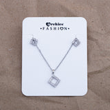 Sparkle Pendant with Earring Set