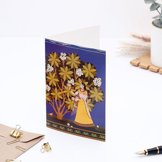 Traditional Art Seasons Greeting Card