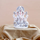 Shee Ganesha Idol with Silver Emblishment