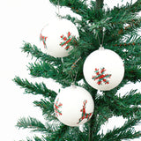 White Christmas Carol Balls