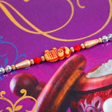 For Wonderful Brother Rakhi with Greeting Card with Mug and Chocolate