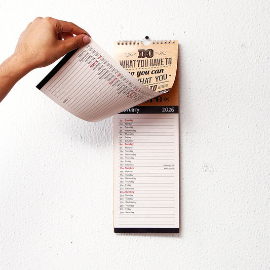 Secrets 2026 Wall Calendar With Envelope