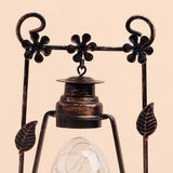 Metal Lantern with Glass Jar Light