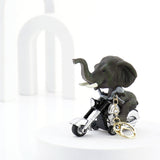Elephant Bike Ride Keychain