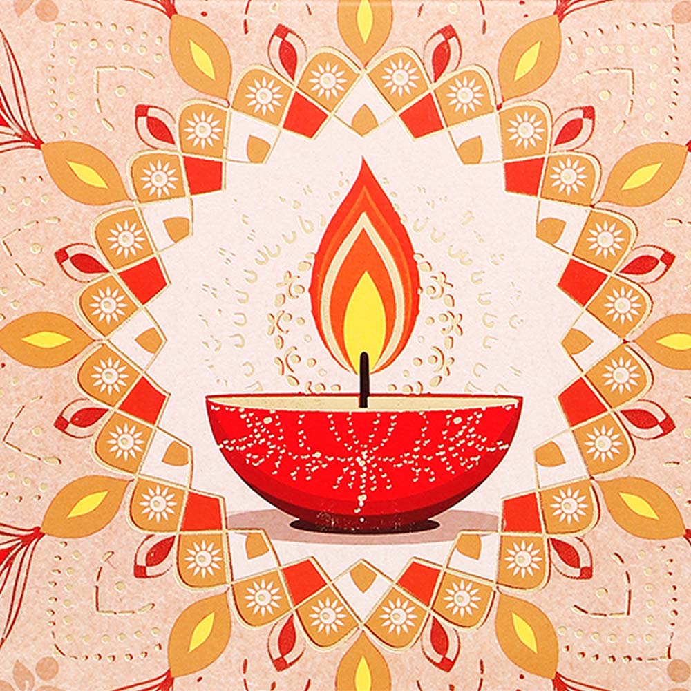 Premium Diwali Seasons Greeting Card Pack Of 10
