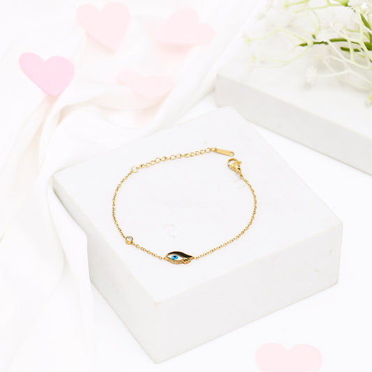 Protective Evil Eye Golden Bracelet