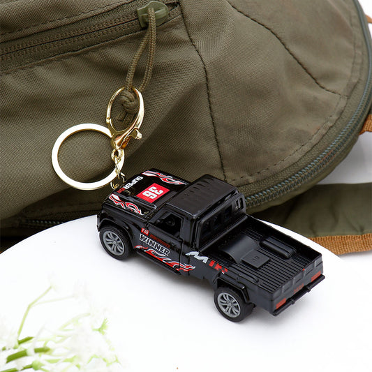 Black Safari Jeep Keychain