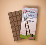 CHOKOR Finding The Way to Dreams - Coffee Flavoured Almond Chocolate Bar