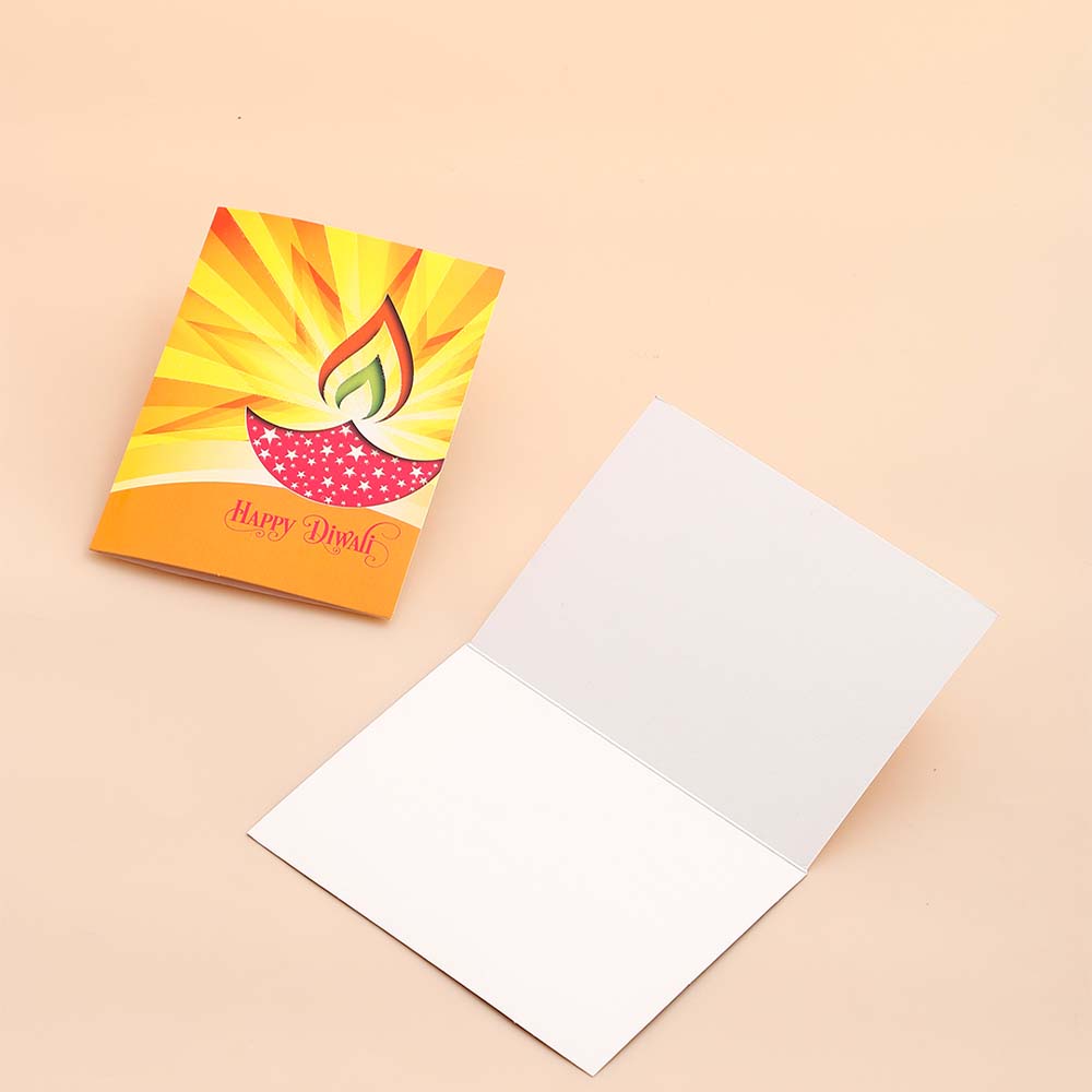 Diwali Celebration Seasons Greeting Card Pack Of 10
