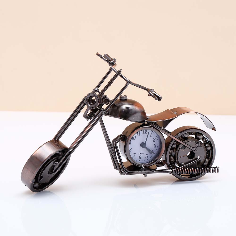 Vintage Motorcycle Desk Clock