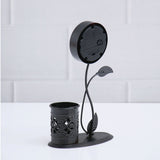 Classic Pen Stand Figurine Clock