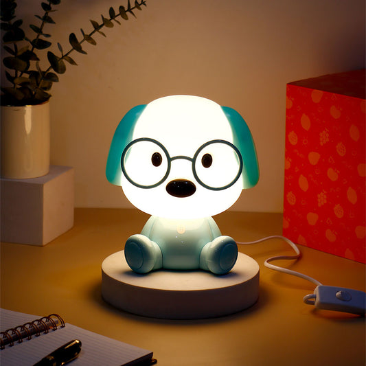 Blue Puppy Night Light Kids Lamp