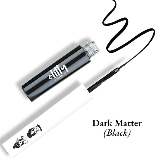 Elitty Black Matte Pop Coloured Eyeliner - Dark Matter (4ml)
