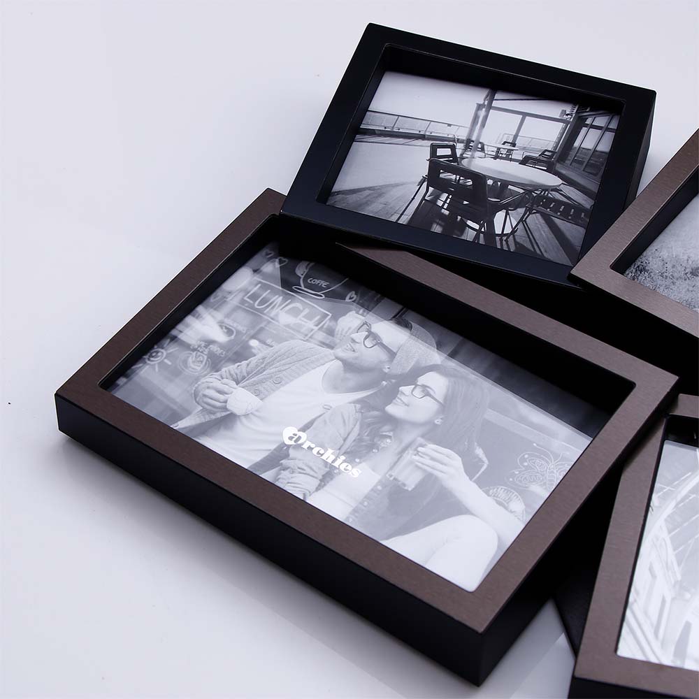 Black and Brown Multi Space Photo Frame