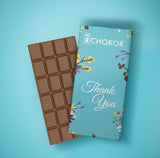 CHOKOR Thank You   - Blueberry Flavoured Chocolate Bar