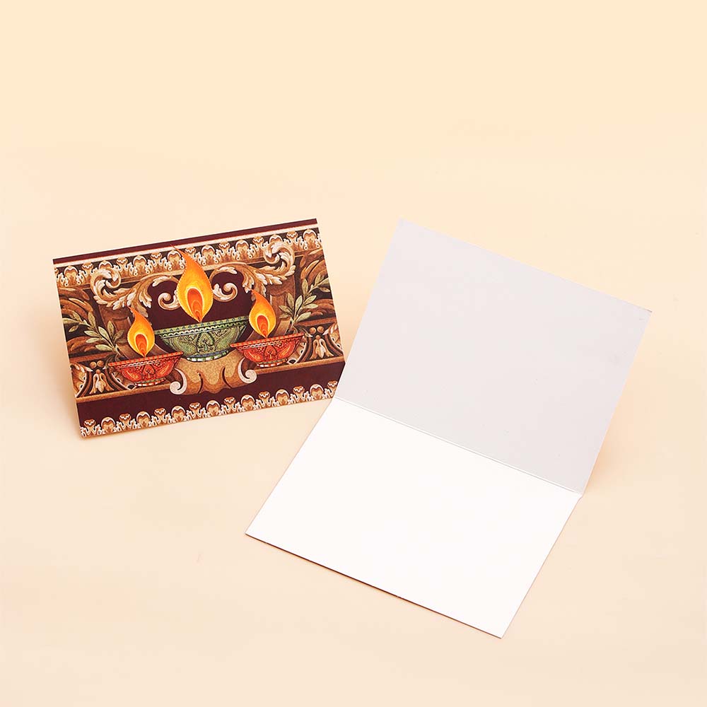 Shubh Diwali Seasons Greeting Card Pack Of 50