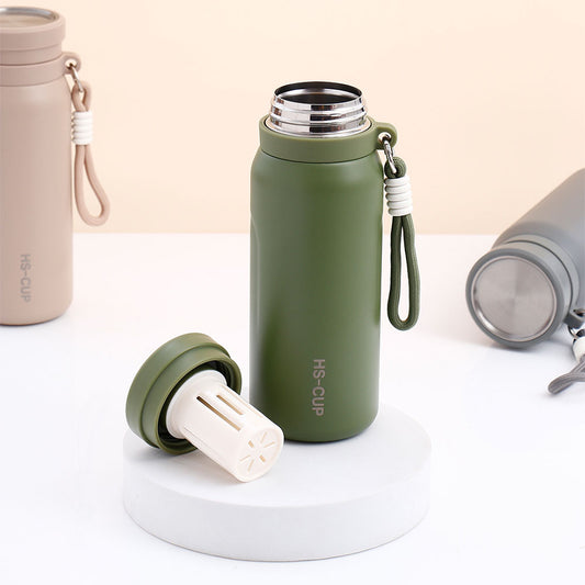 Green Steel Sipper Bottle