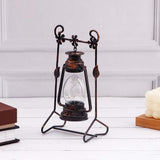 Metal Lantern with Glass Jar Light