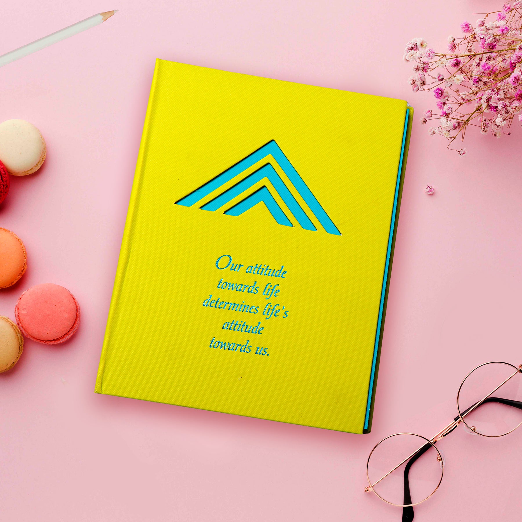 Life's Attitude Quoted Notebook