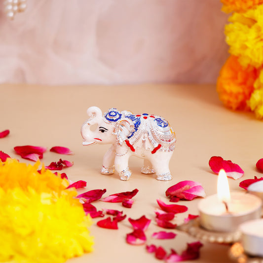 Majestic Vastu Silver Divine Elephant - Small