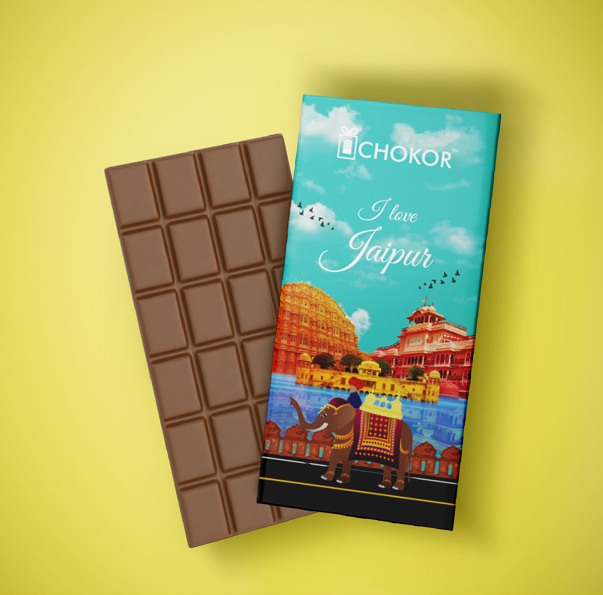 CHOKOR I Love Jaipur - White Chocolate Bar