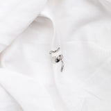 Silver Serpent Earcuffs