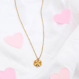 Golden Clover Chain Pendant