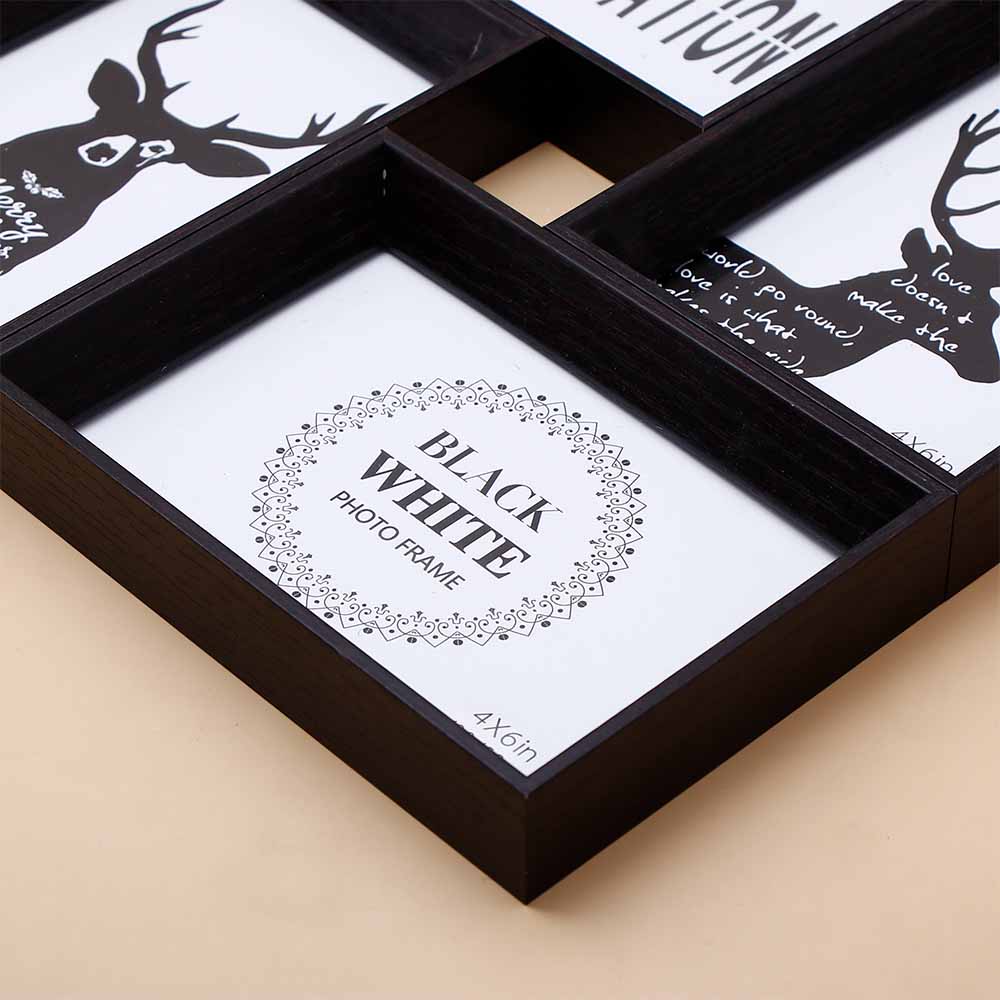 Midnight Black Multi-Space Photo Frame