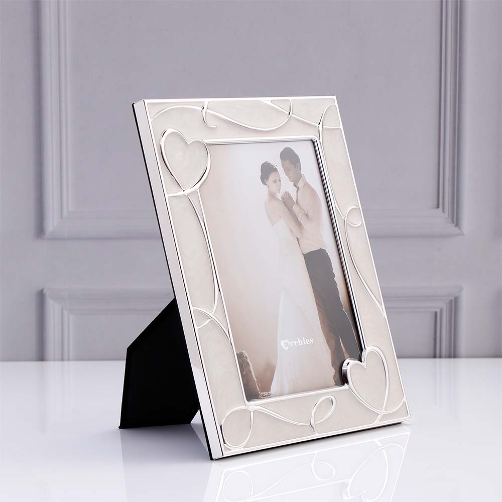 Blooming Love Silver Plated Photo Frame