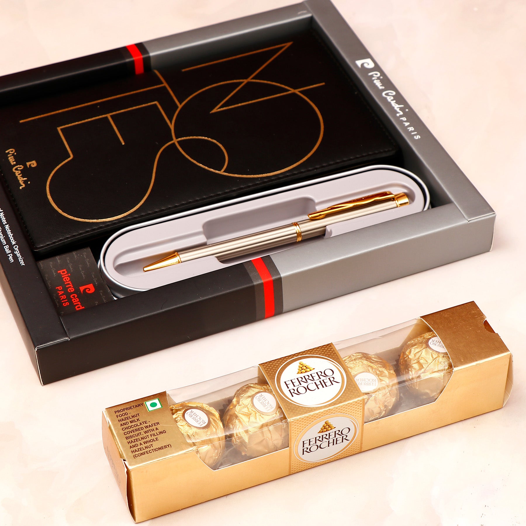 Rakhi Greeting Card with Black Notebook Gifting Set