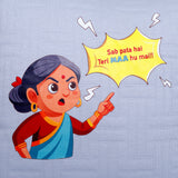 "Sab Pata Hai, Teri Maa Hu Main!" Funny Quirky  Quote Cushion 