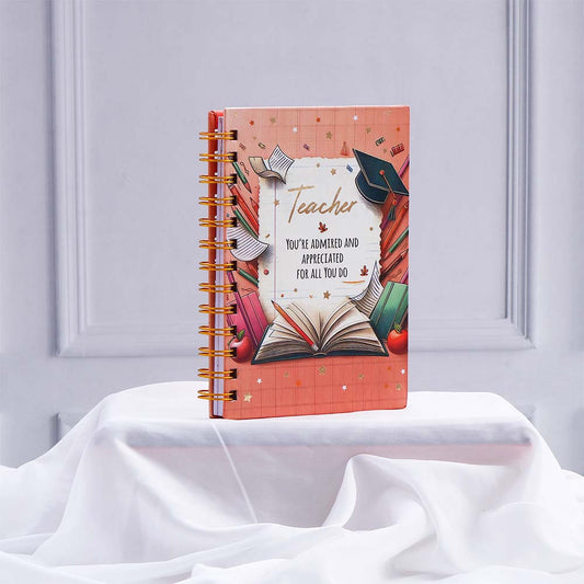 Most Admired Teacher's Day Spiral Notebook 