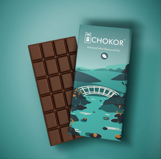 CHOKOR Artisanal Mint Flavoured Chocolate Bar