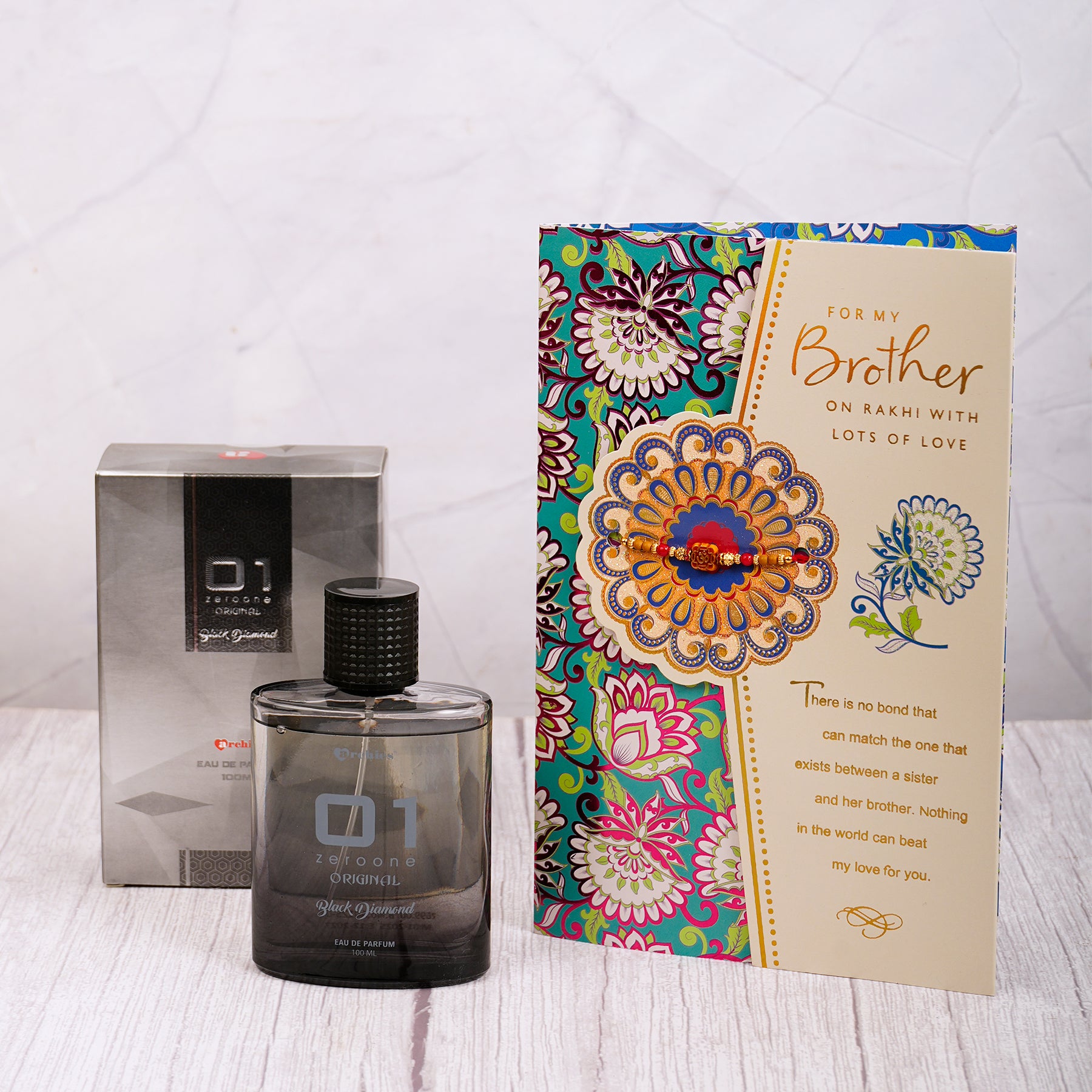 Black Diamond Perfume withBrother Greeting Card