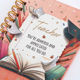 Most Admired Teacher's Day Spiral Notebook