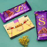Rakhi with 2 Dairy Milk Silk Chocolate (60 Gm)
