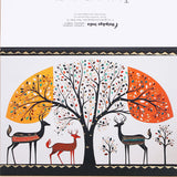 Pack Of 10 Deers Seasons Greeting Card