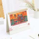 Artistic Heritage 2025 Desk Top Calendar With Envelope