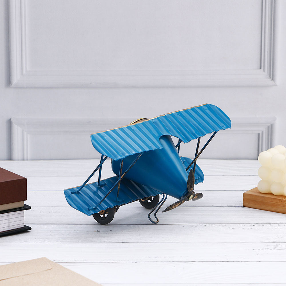 Aircraft Table Clock - Blue