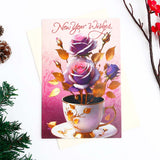 Special New Year Greeting Card with Envelope